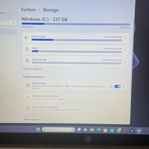 HP 15.6 Laptop, intel core i3-1115G4, 8GB Ram, 256 Gb SSD, Windows 11